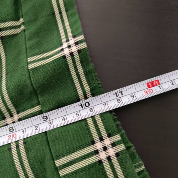 NWOT Isaac Mizrahi Preppy Old Money Business Casual Green Plaid Trouser Pants S - Picture 8 of 10